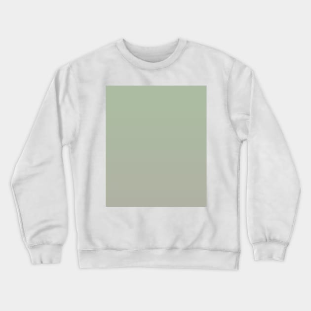 Sage Green Gradient Light to Dark Crewneck Sweatshirt by squeakyricardo